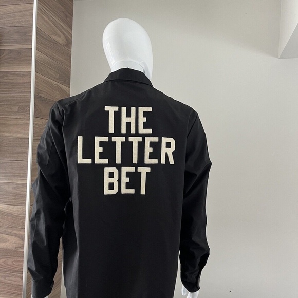 Ebbets Field Flannels Jacket B " THE LETTER BET " Black Men's XL - Picture 11 of 12